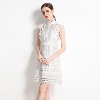Женское элегантное открытое платье с коротким рукавом 2023, летняя мода, шикарный тренд для вечеринок, женское платье