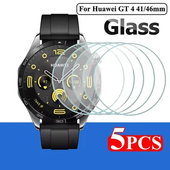 5ШТ Закаленное стекло для Huawei Watch GT 4 46 мм 41 мм Защитная пленка для экрана против царапин для Huawei GT 4 GT4 Аксессуары для часов