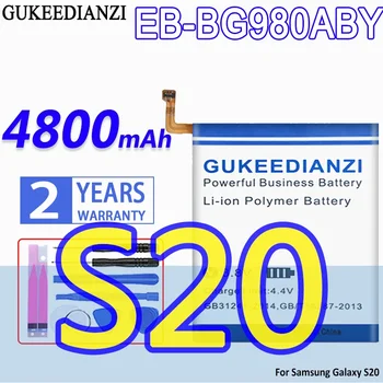 4800 мАч Аккумулятор GUKEEDIANZI Высокой Емкости EB-BG980ABY Для Samsung Galaxy S20 S 20 Аккумуляторных Батарей Для Мобильных Телефонов + Инструменты