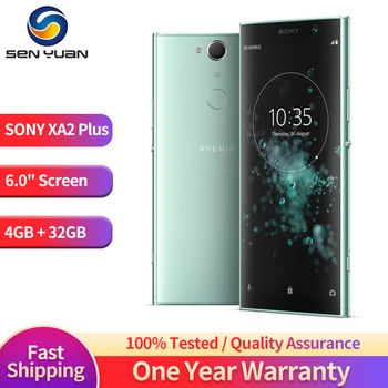 Оригинальный Разблокированный Мобильный Телефон Sony Xperia XA2 Plus H4413 4G С двумя SIM-картами 6,0 