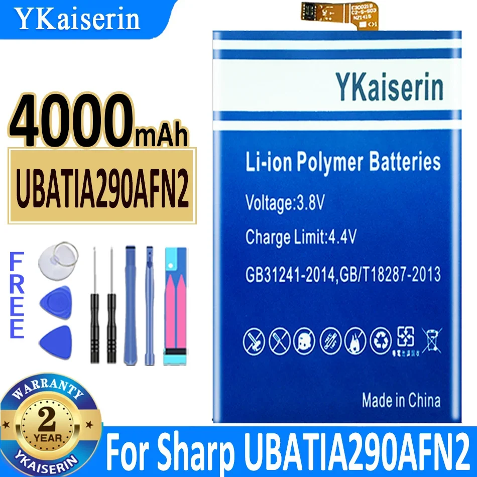 Аккумулятор YKaiserin емкостью 4000 мАч для Sharp UBATIA290AFN2 Bateria