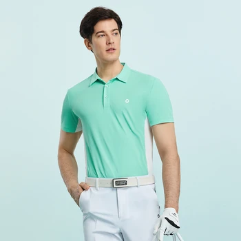 Летние повседневные футболки HELIX, мужские рубашки поло с коротким рукавом, Быстросохнущая футболка, Спортивный пуловер для гольфа