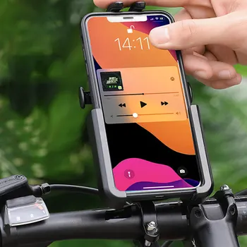Держатель для телефона на велосипеде, крепление для телефона на мотоцикле, универсальный вращающийся на 360 градусов выдвижной смартфон GPS