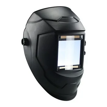 Профессиональный сварочный шлем с автоматическим затемнением на солнечной энергии Tig Mig С регулируемым диапазоном действия, маска большого обзора, 4 датчика для регулировки, Большое окно