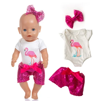 Новая кукольная одежда из трех предметов, подходящая для куклы ростом 43 см, одежда для куклы Реборн, аксессуары для куклы Реборн