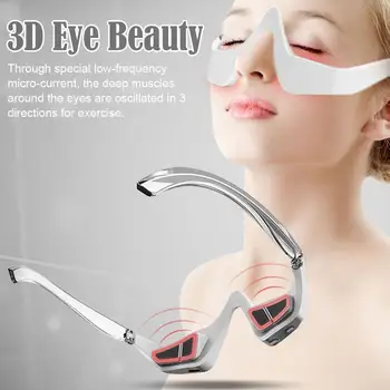 3D Инструмент для красоты Глаз EMS Микротоковый Импульсный Массажер Для Глаз От Мешков Под глазами, Темных Кругов, Усталости глаз, Морщин Remo F3U6