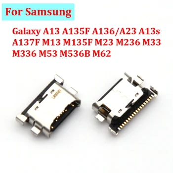 5-10 шт. Разъем Зарядного устройства через USB Для Samsung Galaxy A13 A135F A136/A23 A13s A137F M13 M135F M23 M236 M33 M336 M53 M536B