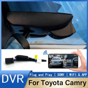 Для Toyota Camry 8th Gen (XV70) hybrid С 2018 по 2023 год 4K Видеорегистратор для автомобильной камеры Регистратор Dashcam WIFI Автомобильный Видеорегистратор Записывающие Устройства