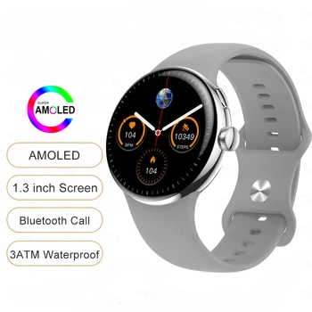 НОВЫЕ смарт-часы LA24 Для мужчин с Bluetooth-вызовом, AMOLED, Постоянно Включенный Монитор Сердечного Ритма, Спортивные Умные Часы для женщин ПРОТИВ Google Pixel Watch