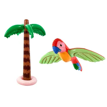 Гавайский надувной Большой воздушный шар с птицей из кокосовой пальмы, игрушка-шар с птицей из Кокосовой пальмы, Летнее Пляжное Украшение для вечеринки по случаю Дня рождения