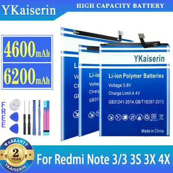YKaiserin Аккумулятор Для Xiaomi Redmi Note 3 Note3/Для Red Rice Note/3 3S 3X 4X batteria Гарантия Один год