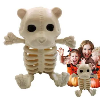 Статуэтка черепа для Хэллоуина, Фигурки для украшения Хэллоуина, Скелет медведя на Хэллоуин, украшение стола для дома, гостиной