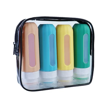 Дорожные бутылочки для туалетных принадлежностей, контейнеры для путешествий, герметичные дорожные принадлежности многоразового использования для шампуня-кондиционера