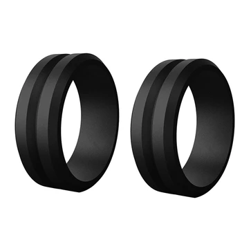 2 ШТ 8 мм Популярное силиконовое обручальное кольцо размера 7-14, спортивное кольцо для защиты окружающей среды на открытом воздухе 8