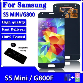 Super AMOLED для Samsung S5 Мини ЖК-дисплей с сенсорным экраном и цифровым преобразователем в сборе для Samsung G800 G800F G800H LCD