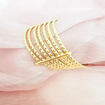 Женский роскошный металлический браслет, тонкий браслет, модный ювелирный браслет, шикарный элегантный узор, 7 штук SZ1434-25