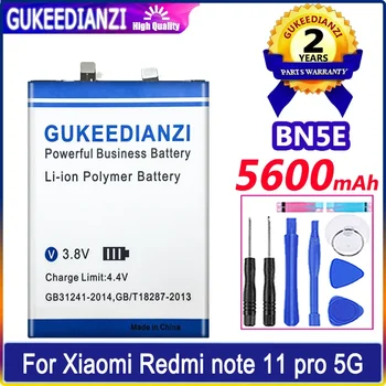 Аккумулятор GUKEEDIANZI BN5E 5600mAh Для Xiaomi Redmi Note 11 Pro Note11 Pro/POCO X4 Pro X4Pro 5G Bateria