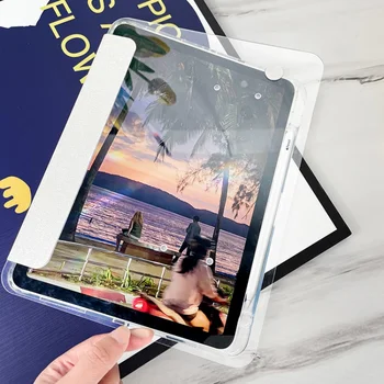 Кристально Чистый Акриловый Чехол для iPad Pro 11 2022 2021 2020 2018 10th 10. 9 10.2 9th 8th 7th Gen Mini 6 с Поворотом на 360 градусов