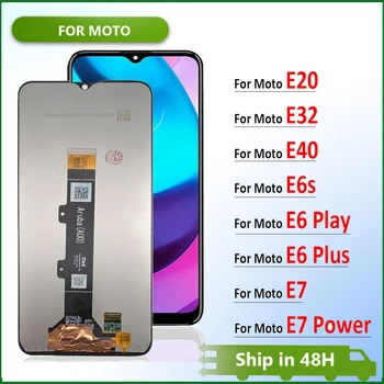 Новый Бренд Для Motorola Moto E6 Play Plus E6s E7 Power E20 E32 E40 ЖК-дисплей С Сенсорным Экраном и Цифровым Преобразователем в Сборе ЖК-Дисплей