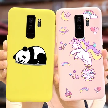 Для Samsung Galaxy S9 Plus Чехол Cute Panda Cartoon Cover Мягкий Силиконовый Чехол Для телефона Samsung S9 S9 + GalaxyS9 Fundas Capa Бампер