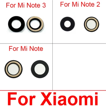 Стеклянный объектив задней камеры для Xiaomi Mi Note 2 3 Стеклянный объектив основной камеры с клейкой наклейкой Ремонт Запасных частей