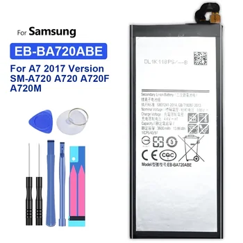 Литий-ионный аккумулятор телефона EB-BA720ABE 3600 мАч для Samsung Galaxy A7 2017/SM-A720 A720F A720S / J7 Pro SM-J730F /J7 2017