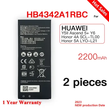 HB4342A1RBC Сменный Аккумулятор Для Телефона Huawei y5II Y5 II 2 Ascend 5 + Y6 honor 4A SCL-TL00 honor 5A LYO-L21 2200 мАч Batteria