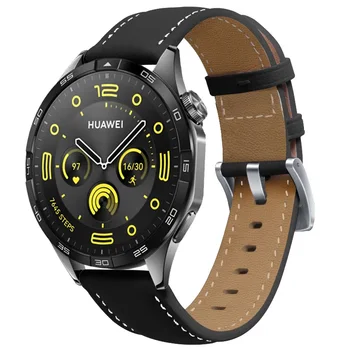 22 мм кожаный ремешок для Huawei Watch GT 4 GT4 46 мм ремешок для Huawei Watch 4 Pro GT 2 3 GT2 GT3 Pro сменный ремешок для часов