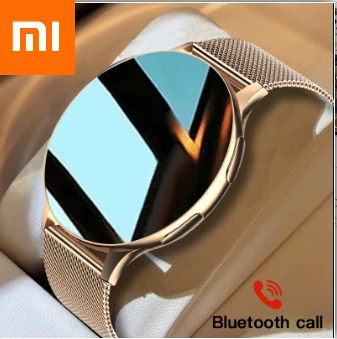 Xiaomi Модные Новые смарт-часы Круглые Умные Часы Bluetooth Звонки Часы Мужчины Женщины Фитнес-браслет На заказ Циферблат + Подарочная коробка