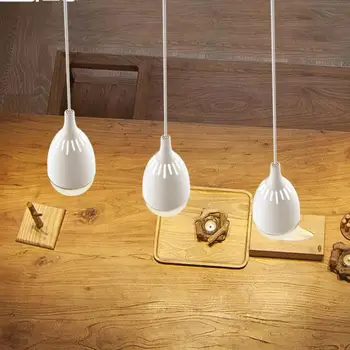Простой скандинавский декор столовой с 3 головками, светодиодный шнур, подвесной светильник в форме чашки, подвеска для домашней Спальни, Ресторан, Люстра, Барное освещение