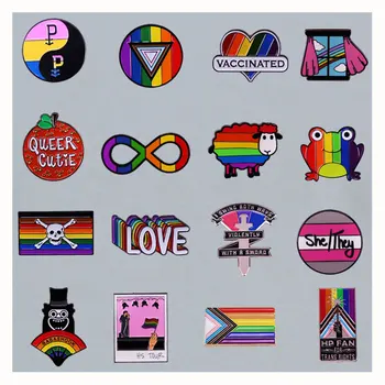 Все виды Радужных Гей-Значков Креативный Флаг Трансгендеров Брошь С Логотипом Толстовка Рюкзак Шляпа Аксессуары Флаги ЛГБТ-Гей-Прайда Булавка