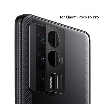 Алюминиевая металлическая защита объектива задней камеры для Xiaomi Poco F5 Pro 5G Крышка объектива Защитная пленка для объектива POCO F5Pro Кольцевая пленка