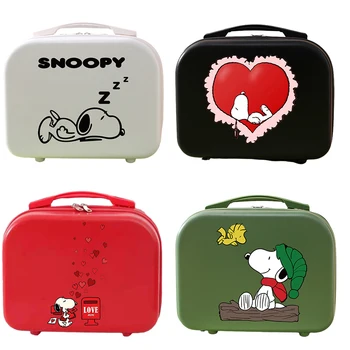 14-Дюймовая Новая косметичка Snoopy из аниме Kawaii Travel, водонепроницаемые чемоданы большой емкости, Мультяшная Посадочная коробка для багажа, Подарки и игрушки