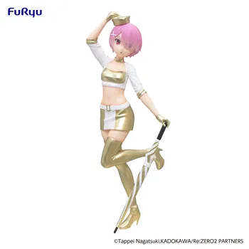 В НАЛИЧИИ FuRyu Trio-Try-iT Figure Re: Zero Ram Racing Girl, аниме-фигурка, игрушки для мальчиков, коллекция фигурек, кукла