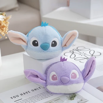 Disney New Stitch Кошелек Аниме Мягкие Игрушки и Плюшевая Кукла Милый Кошелек Для Монет Маленький Кулон Детский Праздничный Подарок На День Рождения