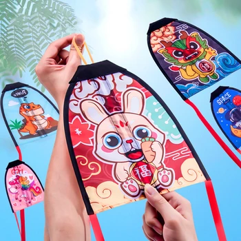 Бесплатная Доставка Выталкивающие игрушки игрушки на открытом воздухе летающие воздушные змеи для детей воздушные змеи струнная линия забавные игрушки летающий воздушный змей рип-стоп для воздушного змея