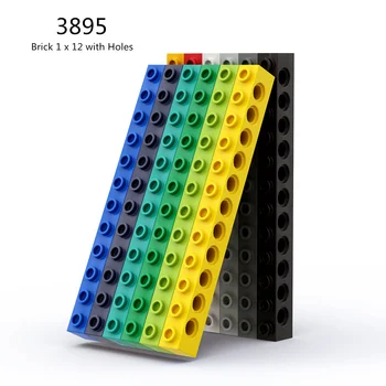 1 Шт Строительные Блоки 3895 Brick 1 x 12 с Отверстиями Коллекции Объемных Модульных Игрушек GBC Для Высокотехнологичного Набора MOC