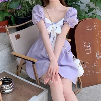 Женское платье Xiaoxiang с бантом на лето 2023, новое платье для похудения от j beauty с потрясающим дизайном.