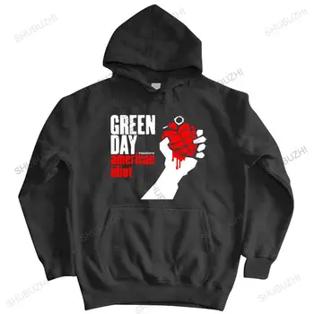 брендовая осенне-зимняя толстовка Green Day с надписью 