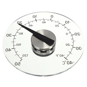 1 шт. Наружный настенный термометр Водонепроницаемый Термометр без батареи 11 см Бытовой самоклеящийся прозрачный