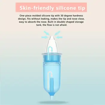 Практичный впитывающий силиконовый мягкий наконечник для чистки носа новорожденного, устройство для шмыганья носом, Назальный аспиратор для младенцев
