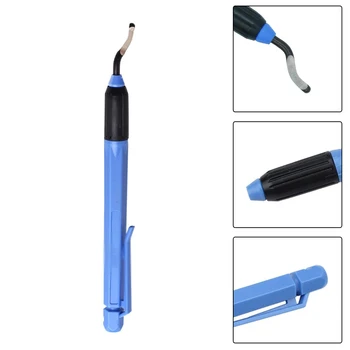 Ручные инструменты Лезвие с ручкой для домашнего удаления, Поворотный резак с обрезкой лезвия, Синий + Черный Набор инструментов для снятия заусенцев