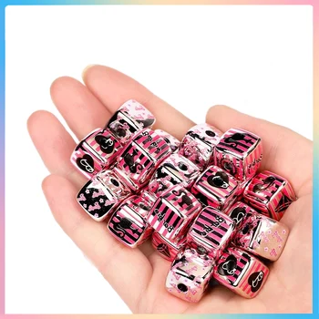 Очаровательные квадратные аксессуары для Барби Браслет своими руками, ожерелье и цепочка для мобильного телефона, бусины из сплава, мультяшные игрушки для девочек ручной работы