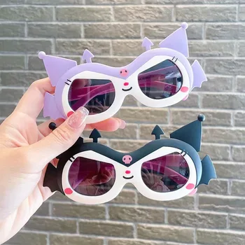 Sanrio Kuromi Детские солнцезащитные очки Детские солнцезащитные очки Модные очки для мальчиков и девочек Детские персонализированные мультяшные солнцезащитные очки