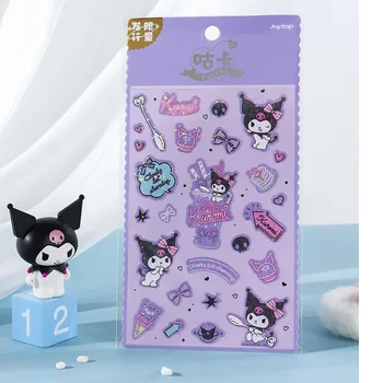4шт Joytop Новый Продукт Sanrio Laser Cute Kuromi Cinnamoroll Hello Kitty Детские Наклейки DIY Gudetama